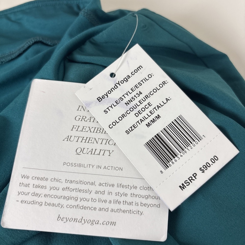NWT! BEYOND YOGA court advantage tennis Skirt Skort womens size medium teal - Picture 7 of 14